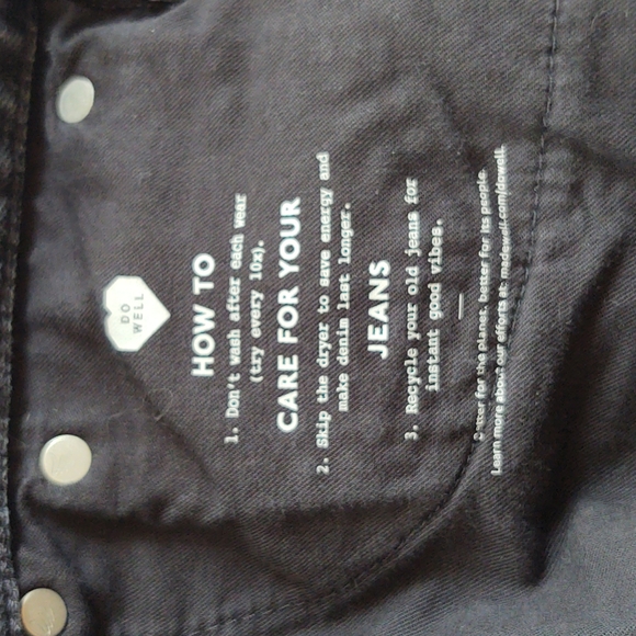 Madewell Relaxed Denim Shorts Black / Gray Style AJ243 Size 28 - Picture 8 of 9